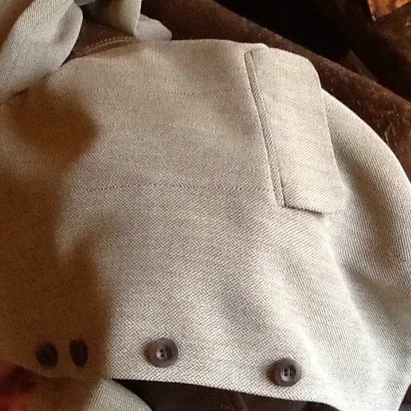 SZ10/12 100% Wool taupe tweed jacket Anne Taylor - Picture 6 of 8